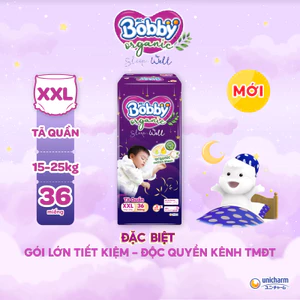 - Tã quần Ban Đêm Cao Cấp Bobby Sleep-Well XXL36