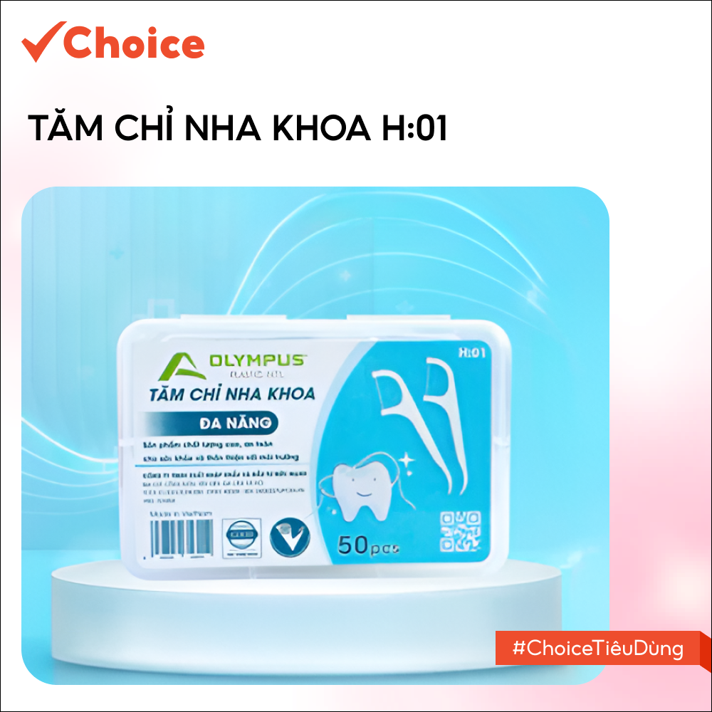 [Choice] Tăm Chỉ Nha Khoa H:01, FM1-2804-1 An Toàn, Tiện Lợi
