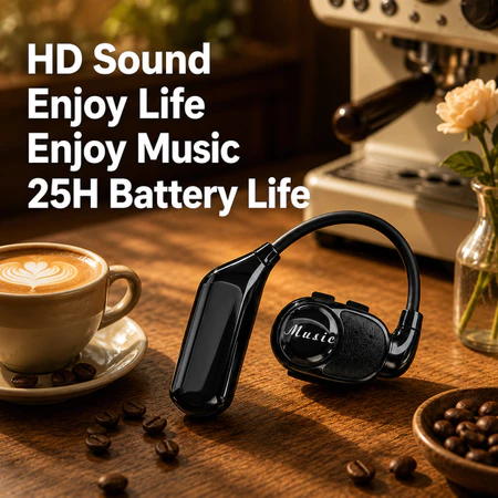 Tai nghe V3 Tai nghe Bluetooth Tai nghe thể thao không dây Tai nghe âm trầm nặng Tai nghe chơi game Khử tiếng ồn Tai nghe mở tai một tai tốt Tuổi thọ pin dài Âm thanh đi lại