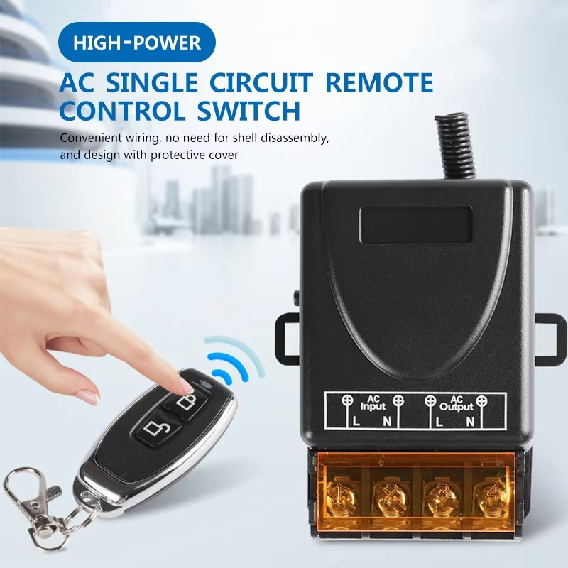 Công tắc điều khiển từ xa RF Bộ phát công suất cao cho động cơ máy bơm nước / 433 MHz / AC80-220V