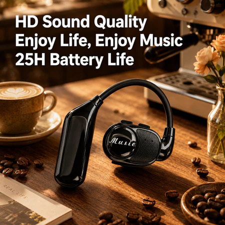 Tai nghe V3 Tai nghe Bluetooth Tai nghe thể thao không dây Tai nghe âm trầm nặng Tai nghe chơi game Tai nghe khử tiếng ồn Mở tai một tai Tuổi thọ pin dài tốt