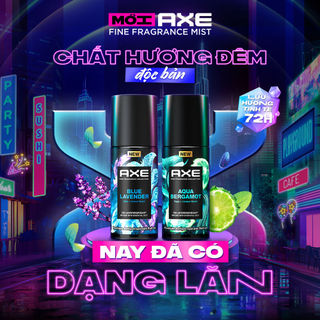 Lăn ngăn mùi hương nước hoa cao cấp AXE 45ml, công nghệ hóa mồ hôi thành mùi hương thơm mát 72h