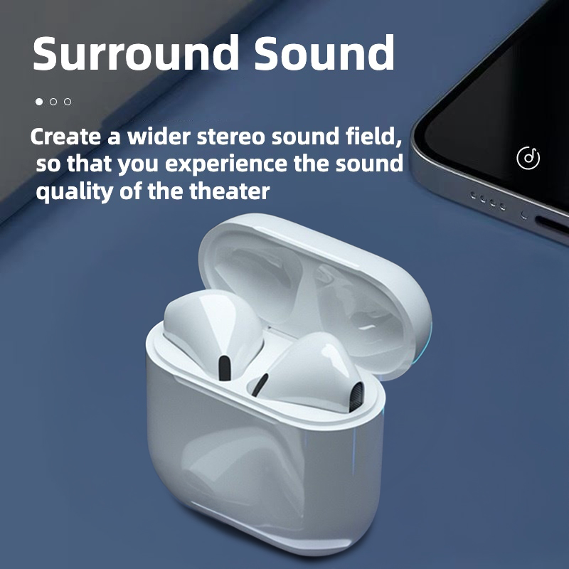 Tai nghe không dây Pro 4TWS Tai nghe Bluetooth Mini thể thao Bass HIFI Âm thanh nổi Tai nghe giảm tiếng ồn chơi game | BigBuy360 - bigbuy360.vn