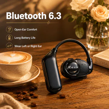 Tai nghe V3 Tai nghe khử tiếng ồn Tai nghe chơi game không dây Bluetooth Tai nghe tai nghe một tai mở Tai nghe có tuổi thọ pin dài tốt Tai nghe Bass nặng Âm thanh cá nhân
