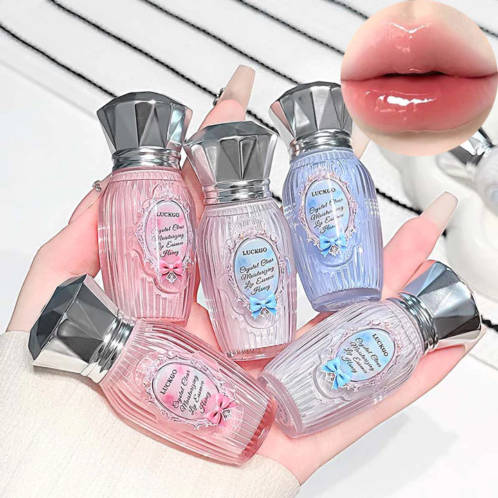Crystal Glossy Lip Glow Serum, Son dưỡng môi dưỡng ẩm chống lỏng, Son dưỡng môi Mirror Shine Lip Oil Plumping Lip Gloss