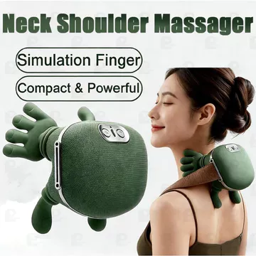 Máy Massage Cổ Vai Gáy Ngón Tay Với Nhiệt Shiatsu, Liệu Pháp Nhào Bấm Cho Cổ, Máy Massage Cổ