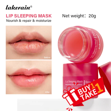 Mặt nạ ngủ môi & son dưỡng môi bộ đôi 20g, phục hồi chuyên sâu dưỡng ẩm qua đêm, làm mềm mượt, làm đầy môi, chống lão hóa