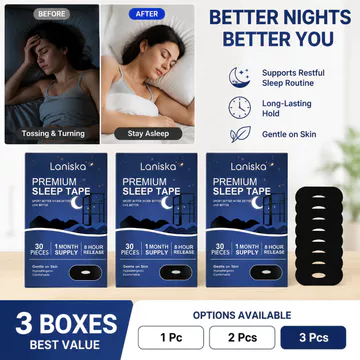 Băng dán ngủ cao cấp 30 miếng – Miếng dán hỗ trợ ngủ ngon, chăm sóc hô hấp mũi, miếng dán miệng nâng cấp