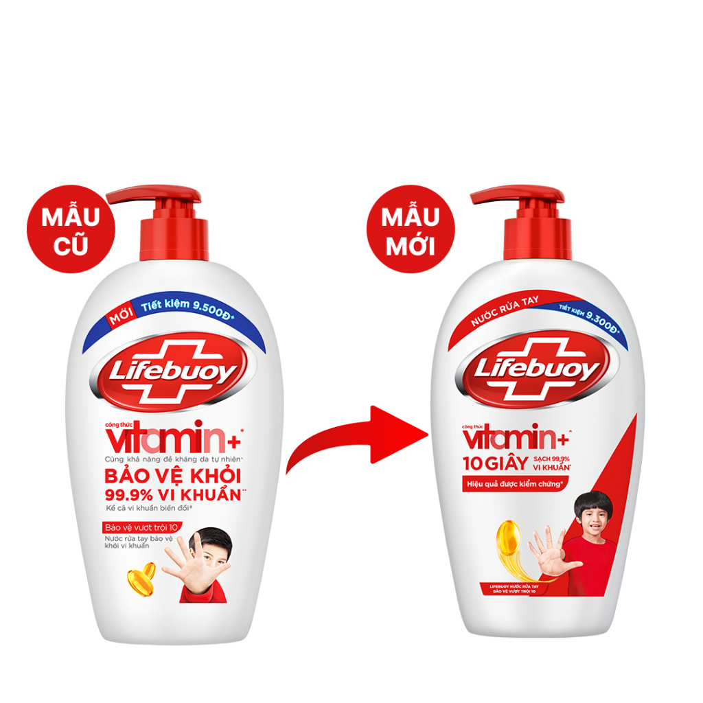Nước Rửa Tay Lifebuoy Bảo Vệ Khỏi 99.9% Vi Khuẩn Gây Bệnh Hỗ Trợ Cùng Đề Kháng Da Tự Nhiên 450G | BigBuy360 - bigbuy360.vn
