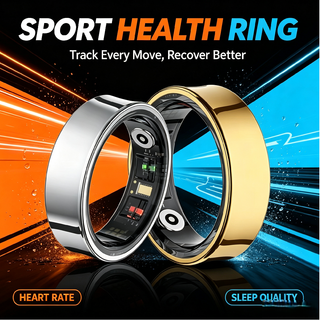 Vòng đeo tay sức khỏe TechLife Smart Ring Đo nhịp tim, SpO2 chính xác, chống nước 5ATM