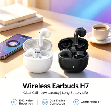 Tai nghe SPRSE H7 Tai nghe Bluetooth không dây Tai nghe âm thanh nổi HiFi bán trong tai Tai nghe điều khiển cảm ứng Tai nghe chơi game có độ trễ thấp Tai nghe gọi nhạc