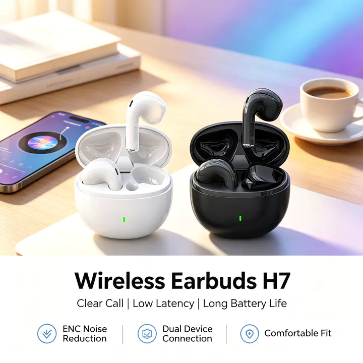 Tai nghe SPRSE H7 Tai nghe Bluetooth không dây Tai nghe âm thanh nổi HiFi bán trong tai Tai nghe điều khiển cảm ứng Tai nghe chơi game có độ trễ thấp Tai nghe gọi nhạc