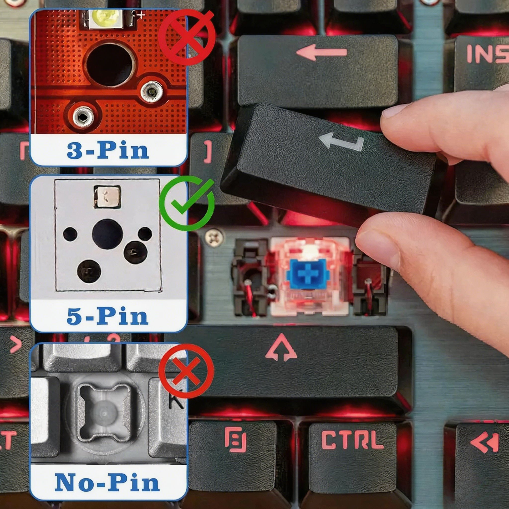 Bộ kit DIY switch cơ học tuyến tính êm Pink Cloud Silent Linear 50 chiếc kèm 10 phím PBT hồng, tặng kèm dụng cụ tháo switch cho bàn phím gaming custom | BigBuy360 - bigbuy360.vn