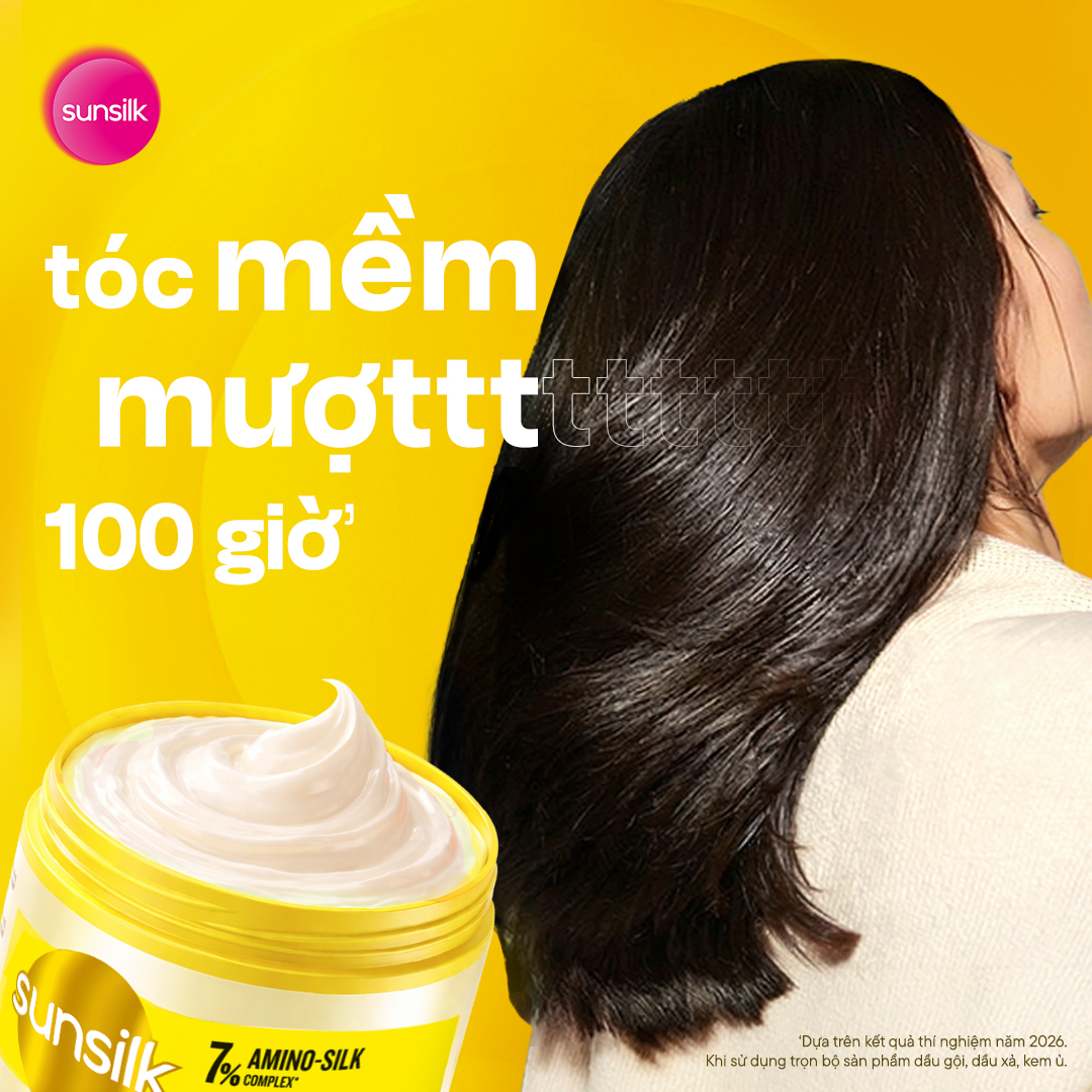 [MỚI]Kem Ủ Sunsilk Silky Smooth dưỡng tóc mềm mượt/Kem Ủ Sunsilk Glossy Black dưỡng tóc óng mượt và thơm ngát hương180G