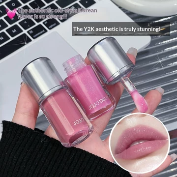JOJO DIARY Son Bóng Gương Giấc Mơ Đỏ, Tông Nude Nhạt, Độ Bão Hòa Thấp, Ánh Nhũ Nhẹ, Trong Suốt, Khó Lem Trên Ly