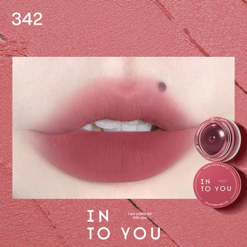 Bộ 2 thỏi son INTO YOU dạng hũ bùn, chất son lì mịn nhẹ, lên màu chuẩn, lâu trôi, có thể dùng làm má hồng