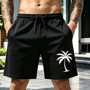 Quần short lướt sóng, Quần tập gym nam, Quần short khô nhanh, Quần short cargo nam chính hãng, Quần short cotton in họa tiết dừa đôi