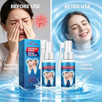 Xịt Đau Răng Sol Lora - Xịt Giảm Đau Răng Miệng Nhanh Chóng Cho Khó Chịu Nướu, Loét Miệng & Đau Răng Giả