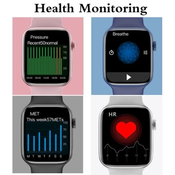 Đồng hồ thông minh chống nước gọi qua Bluetooth cho nam và nữ, đo nhịp tim/huyết áp, màn hình cảm ứng đầy đủ, đồng hồ thể thao, Android & iOS