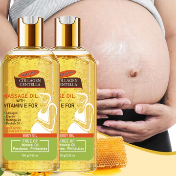 Dầu massage Centella Collagen Levin Nước đá 100g, Dầu rạn da Vitamin E cho phụ nữ mang thai, không dầu khoáng