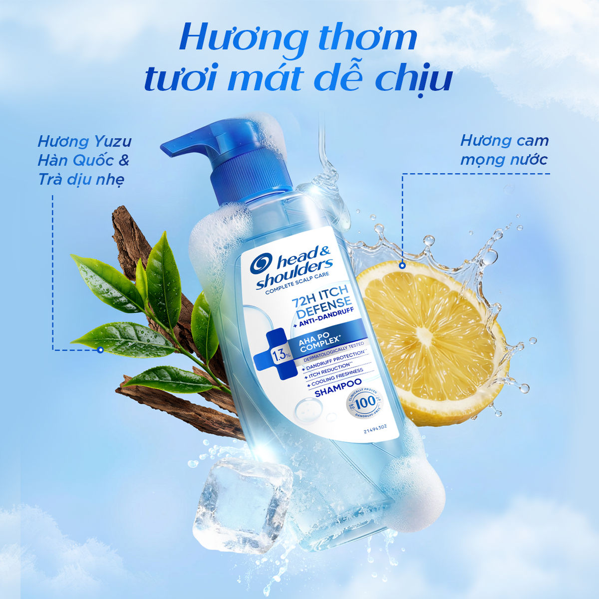 [MỚI] Dầu Gội HEAD & SHOULDERS 72 GIỜ Kiềm Dầu/ Giảm Ngứa Da Đầu Và Làm Sạch Gàu Vượt Trội - Chai 300g | BigBuy360 - bigbuy360.vn