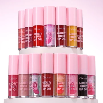 Clubday Son Bóng Dầu 4.8ml 20 Màu, Dưỡng Ẩm, Bóng Gương, Dưỡng Môi, Làm Đầy Môi, Không Dính, Trang Điểm Môi