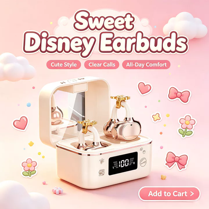 Tai nghe Disney A33 Tai nghe lật tai Tai nghe độ phân giải cao Tai nghe Bluetooth không dây mất Tai nghe di động Đi lại hàng ngày cho tai nghe du lịch âm nhạc