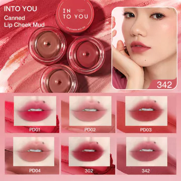INTO YOU Son môi dạng kem, lì lâu trôi, độ lên màu cao, kết cấu nhẹ, son đất sét, trang điểm môi