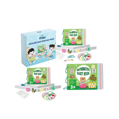 [MKB Gift] Sách bóc dán toán học Friso