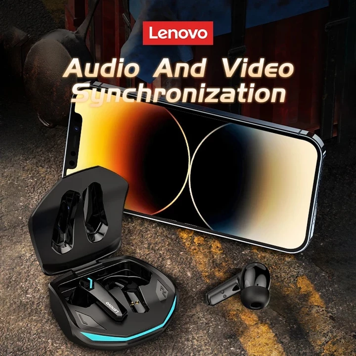 Tai nghe Lenovo GM2 Pro Bluetooth không dây V5.3 Tai nghe chơi game Tai nghe có độ trễ thấp Tai nghe âm thanh nổi HiFi Tai nghe nhét tai Cuộc gọi thoại HD Chế độ kép Tai nghe TWS