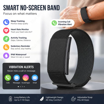 Vòng tay sức khỏe AI đo nhịp tim, huyết áp, HRV, nhắc cuộc gọi, thông báo, đồng hồ thông minh thể thao theo dõi vận động