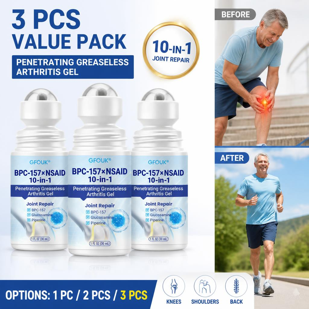 bpc 157 roll on Joint Care Roll-On 30ml – BPC-157 & Glucosamine | Piperine, Hỗ trợ cơ bắp & khớp, Tiện lợi mang theo Vitamin B12 Gel for hoverimg3 Size:1000 mcg/ml - 10 ml (Pack of 5)
