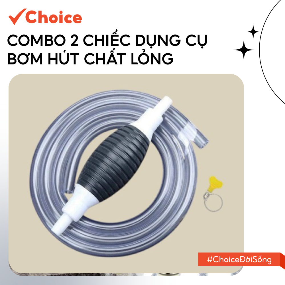 [Choice] Combo 2 Chiếc Dụng Cụ Bơm Hút Sang Chiết Chất Lỏng LS1-2749-670 Bóp Tay Đa Năng, Dễ Sử Dụng