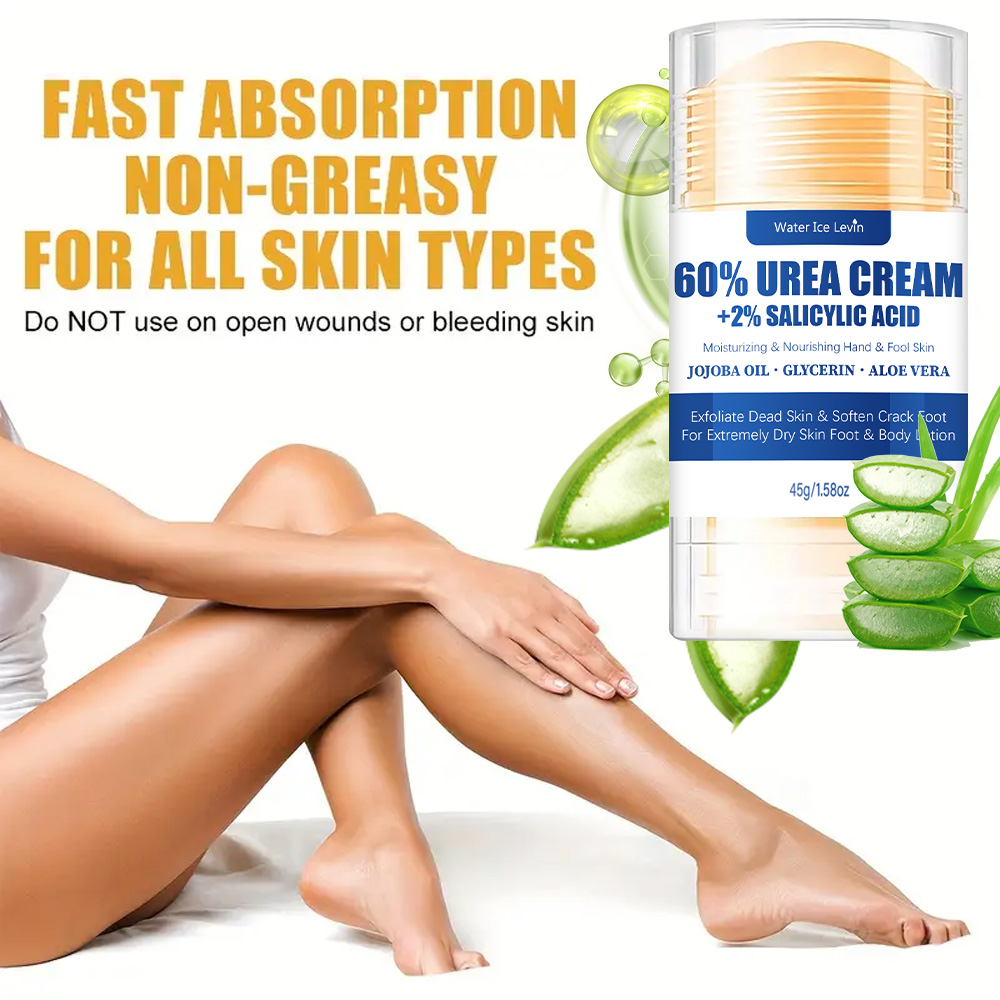 Urea Foot Balm Stick với Axit Salicylic, Chất tẩy vết chai không bẩn cho giày cao gót nứt nẻ và tay khô