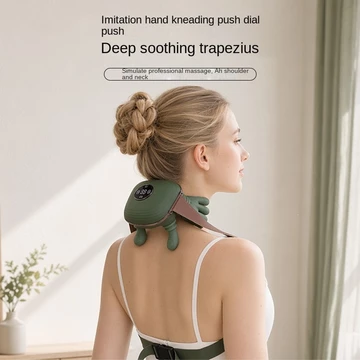 Máy massage cổ vai gáy – Máy massage choàng vai kiểu khăn với kỹ thuật nhào nặn mô phỏng tay người, Shiatsu và nhiệt liệu, dùng cho cổ và vai