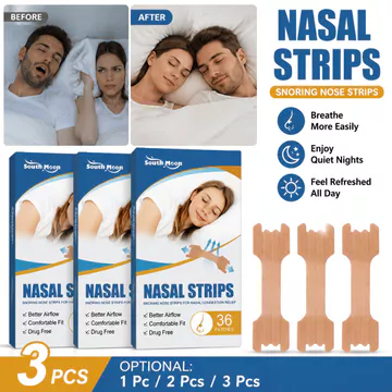 Miếng dán mũi hỗ trợ giấc ngủ thư giãn 36 miếng - Chống ngáy, hỗ trợ hô hấp, bạc hà khuynh diệp, chăm sóc luồng không khí ban đêm