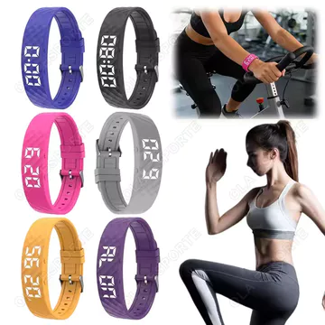 Vòng đeo tay thông minh màn hình LED, đồng hồ thông minh chống nước, vòng đeo tay báo thức rung cho người ngủ say