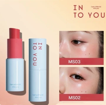 Son & Má Hồng Dạng Thỏi INTO YOU 2 Trong 1, Bóng Mượt, Dưỡng Ẩm, Hiệu Ứng Bóng Cao, Bám Lâu