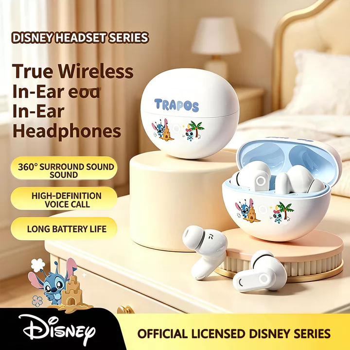 Tai nghe Disney T11 Tai nghe nhét trong tai nhẹ Tai nghe độ phân giải cao Tai nghe Bluetooth không dây Lossless Tai nghe thời lượng pin dài dễ thương Tai nghe gọi HD
