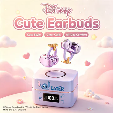 Tai nghe Disney A33 Tai nghe kẹp tai Tai nghe độ phân giải cao Tai nghe không dây Bluetooth Tai nghe nhỏ Gương đi lại hàng ngày cho tai nghe âm nhạc