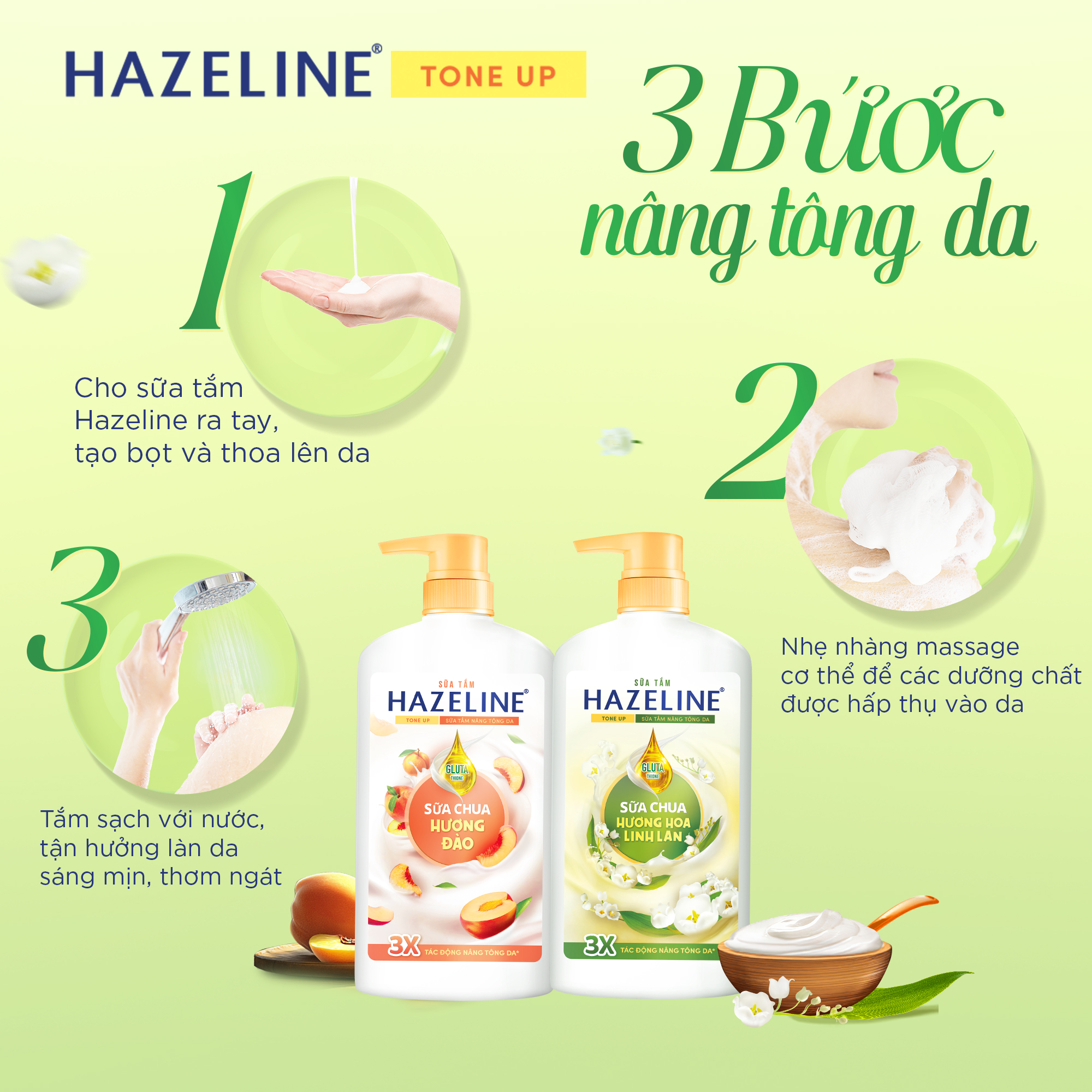 Sữa tắm Hazeline Tone Up Sữa Chua 670g | BigBuy360 - bigbuy360.vn