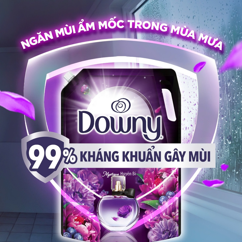 Nước Xả Vải DOWNY Hương Nước Hoa Cao Cấp/ Chống Khuẩn Nhiều Mùi Hương Túi 3.8L-4L