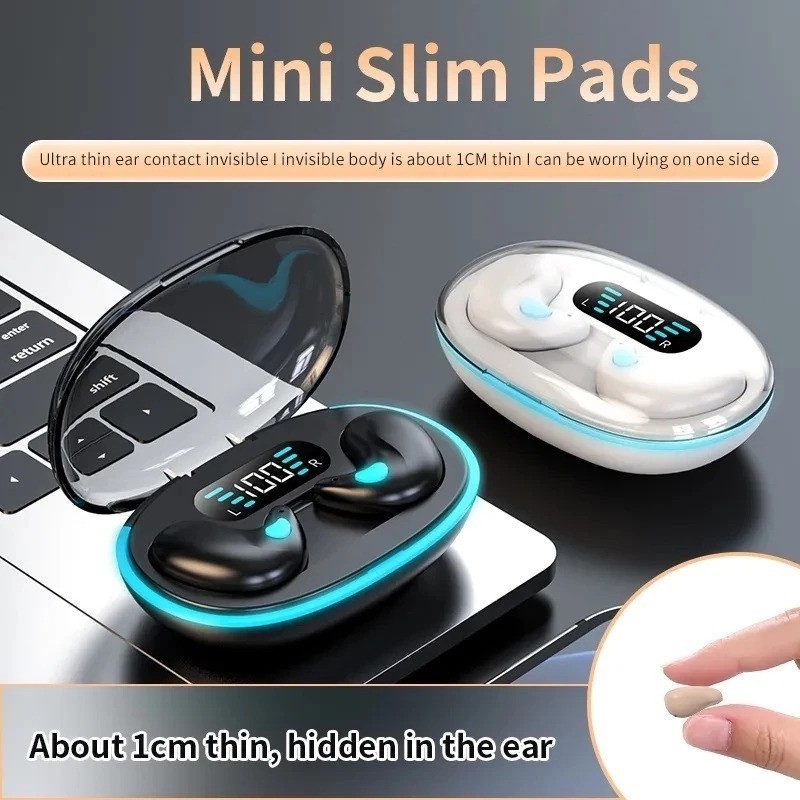 X55 Tai Nghe Ngủ Không Dây Bluetooth 5.4 Tai Nghe Màn Hình LED Hi-fi Stereo Chống Thấm Nước Chống Ồn-Canceling Tai Nghe Âm Bass Sâu Âm Nhạc Acoustic Rõ Ràng Độ Nét Cao | BigBuy360 - bigbuy360.vn