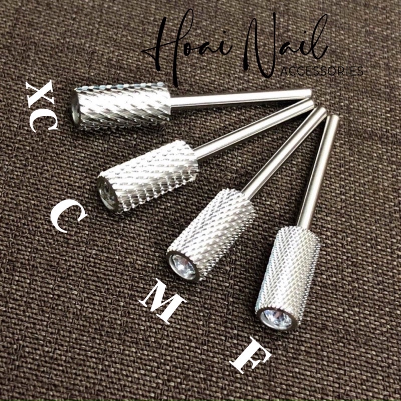 Đầu mài kim cương Mỹ Size M Loại bỏ da chết Công cụ keo sơn móng tay