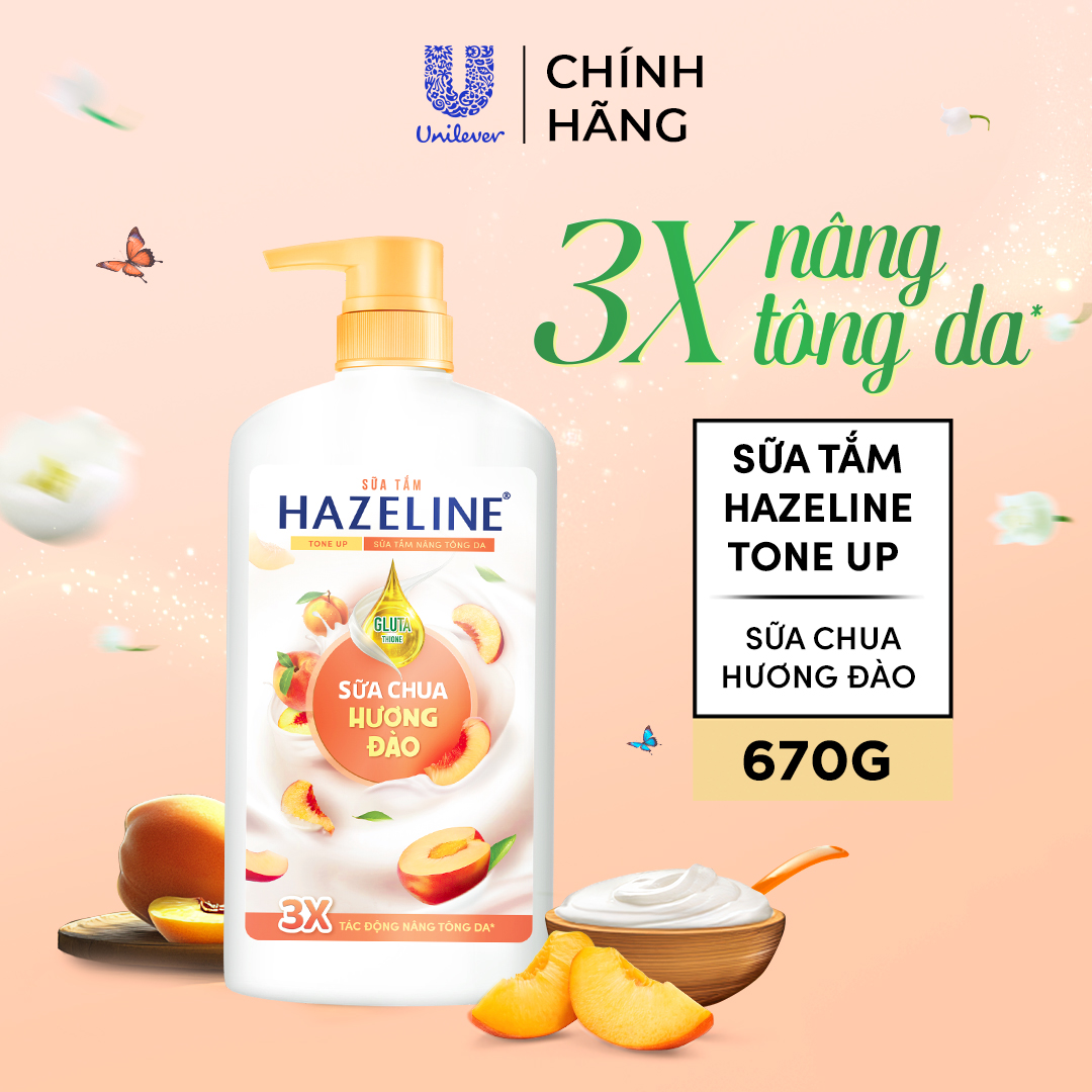 Sữa tắm Hazeline Tone Up Sữa Chua 670g | BigBuy360 - bigbuy360.vn