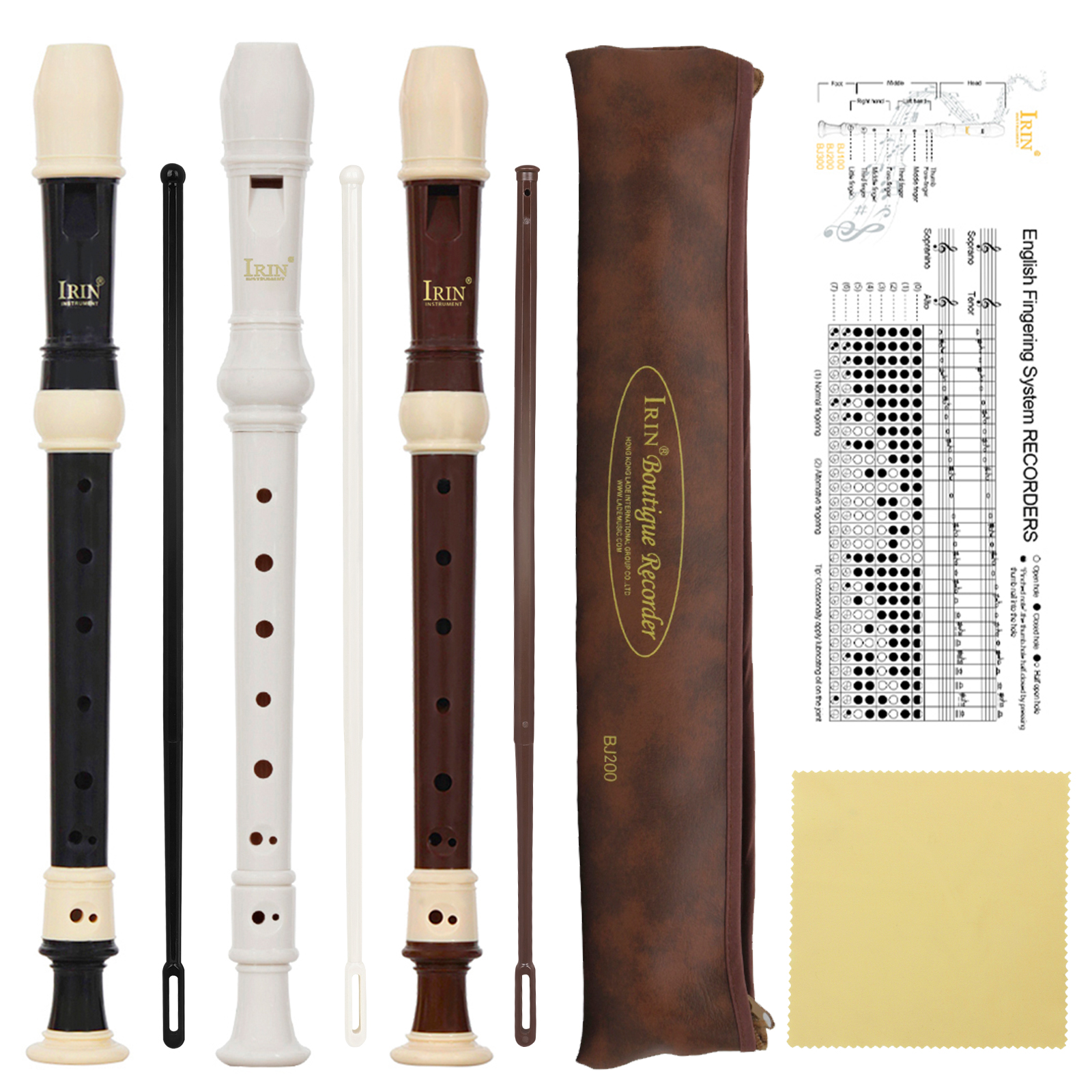 IRIN ABS Soprano Recorder dễ sử dụng, có ngón bấm kiểu Baroque | Shopee ...