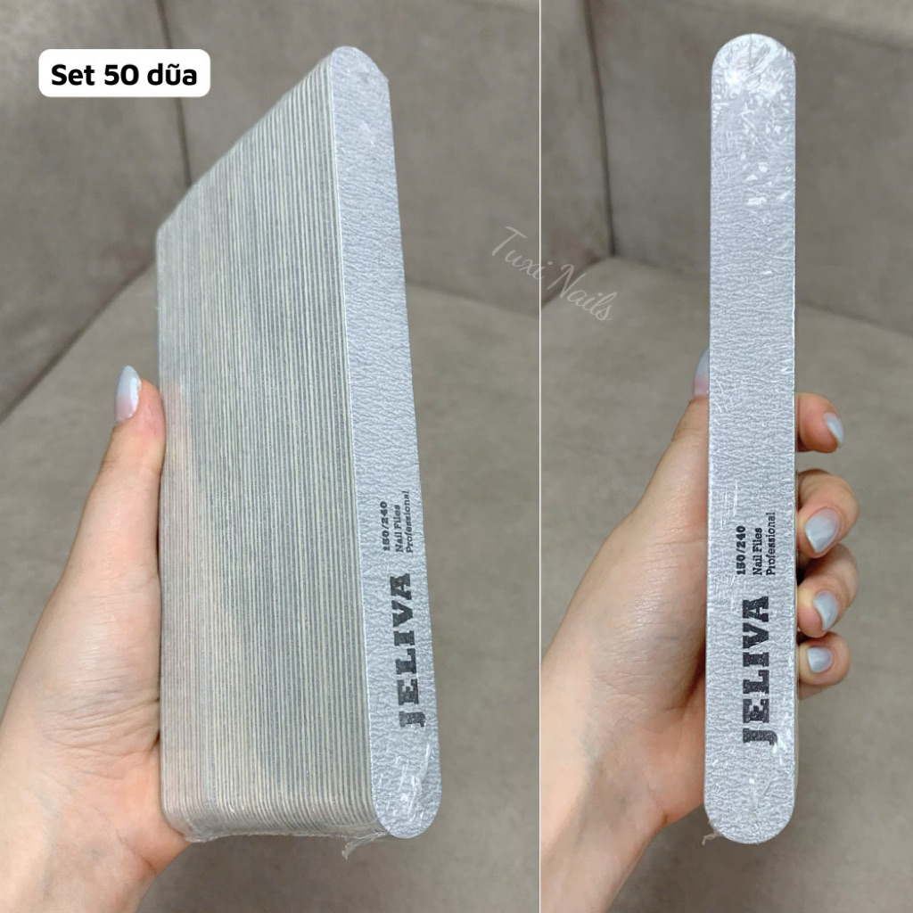 Bộ 50 Dũa Móng Tay Chuyên Nghiệp, Dũa Bền Lâu, Dùng Cho Làm Móng, Chăm Sóc Chân, Mài Và Đánh Bóng