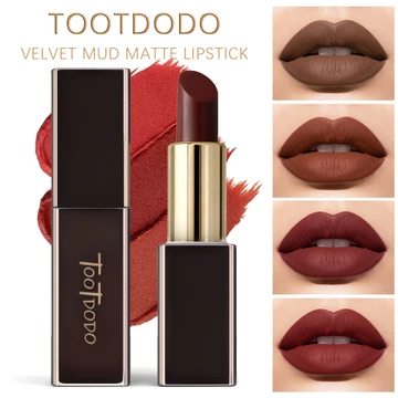 Toot Dodo Son Môi Lì Sương Mờ Lì, Chất Son Mịn Như Lụa, Bám Màu Tốt, Sắc Tố Cao, Làm Sáng Tông Da, Trang Điểm Môi Trắng Đẹp