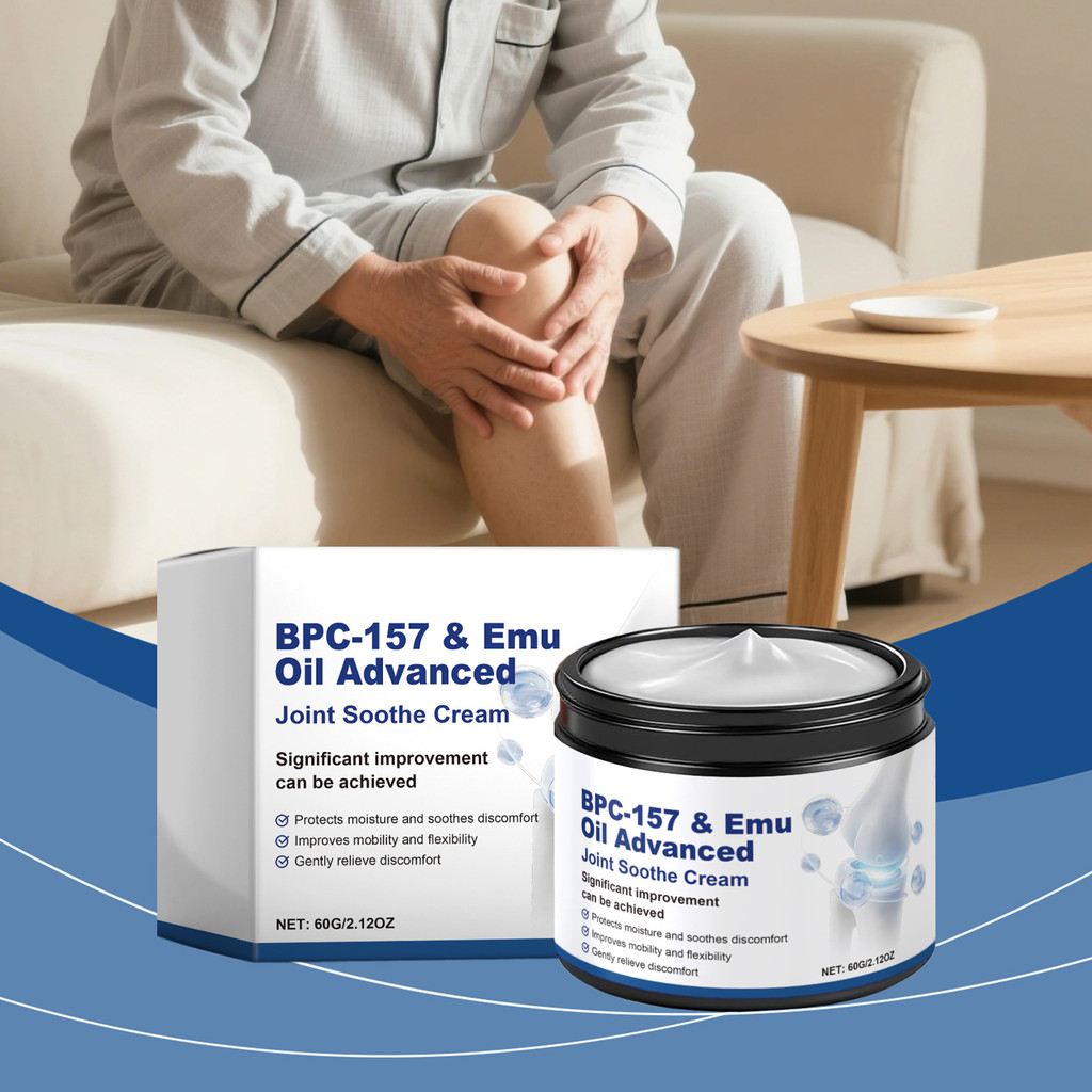Kem bôi khớp Cool & Soothe 60g: BPC-157, Menthol, Nghệ, Hyaluronic Acid