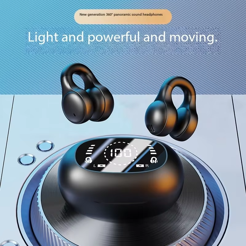 Tai nghe Bluetooth X52 kẹp tai, màn hình kỹ thuật số, chống ồn HD